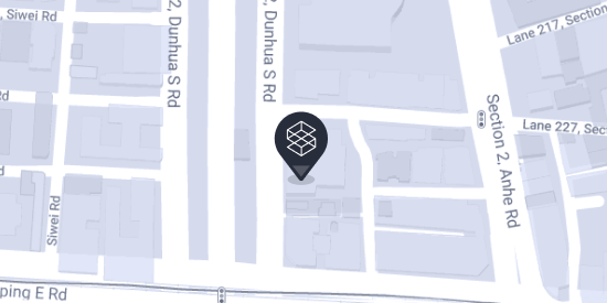 Map showing the Taiwan office location